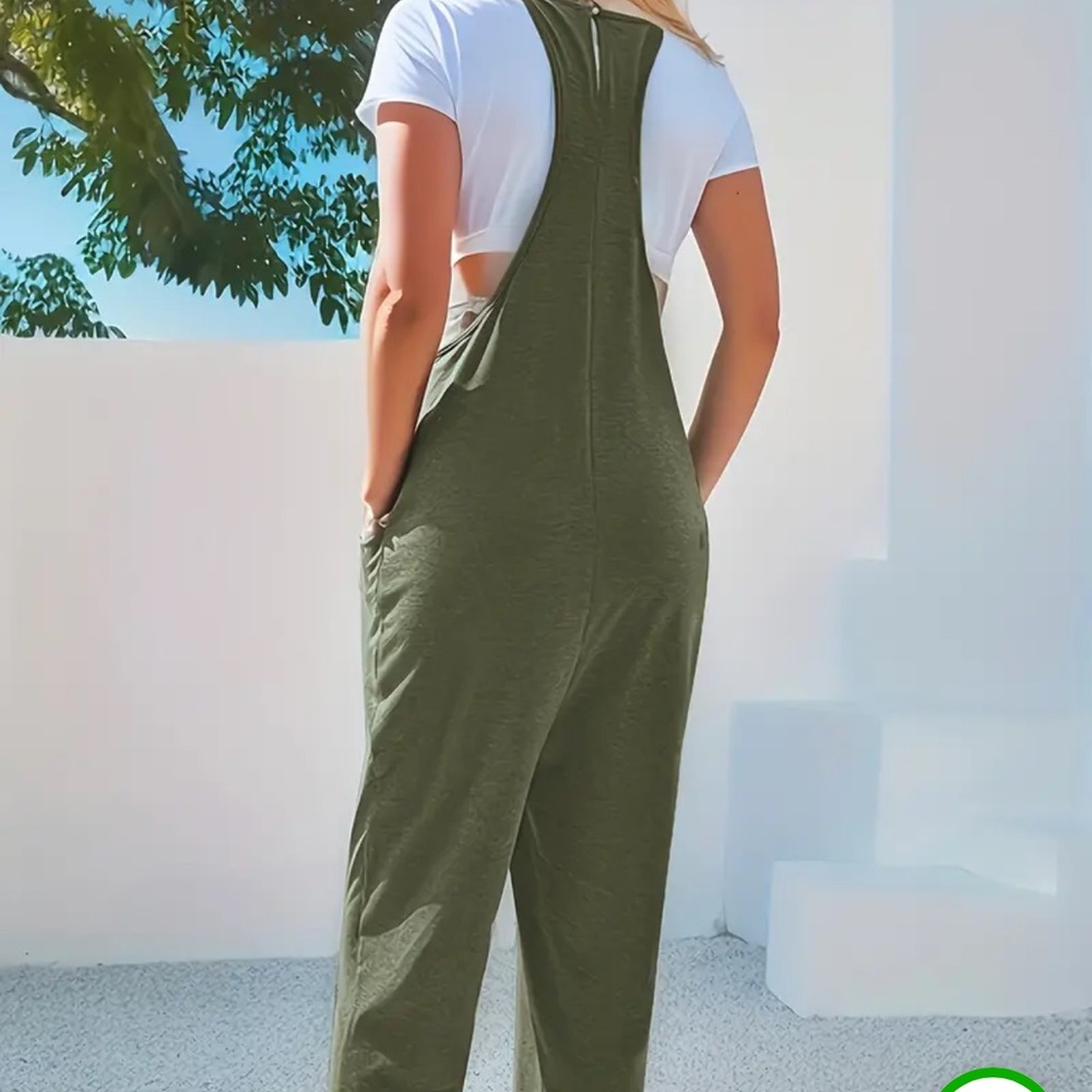Fashion Nova Olive Green Jumpsuit - Picture 2 of 5